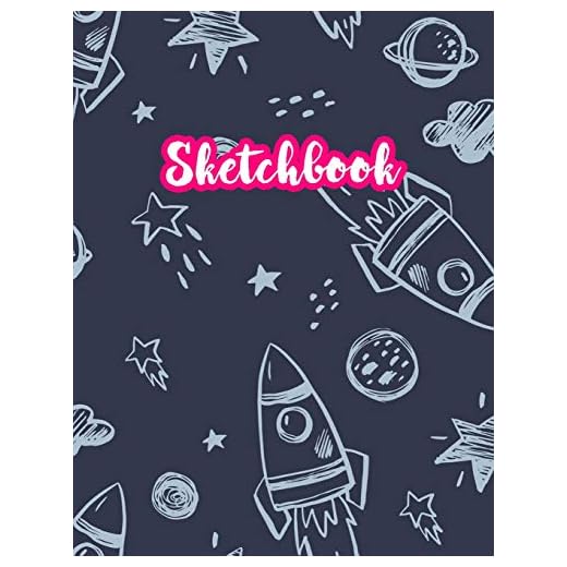 Sketchbook: Cute Drawing Note Pad and Sketch Book for Kids, Girls and Adult - Large 8.5 x 11 Matte Cover with White Interior (Perfect for Sketching, ... Write and Draw Journal and Notebook)
