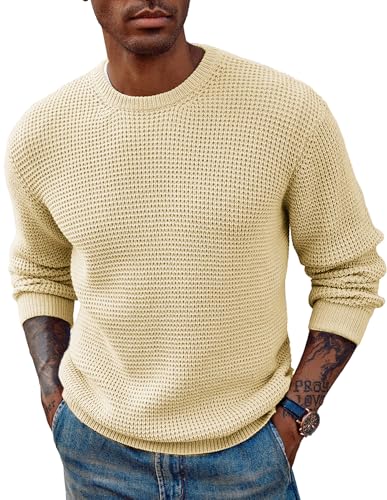 PJ PAUL JONES Sweater for Men Crew Neck Sweaters...