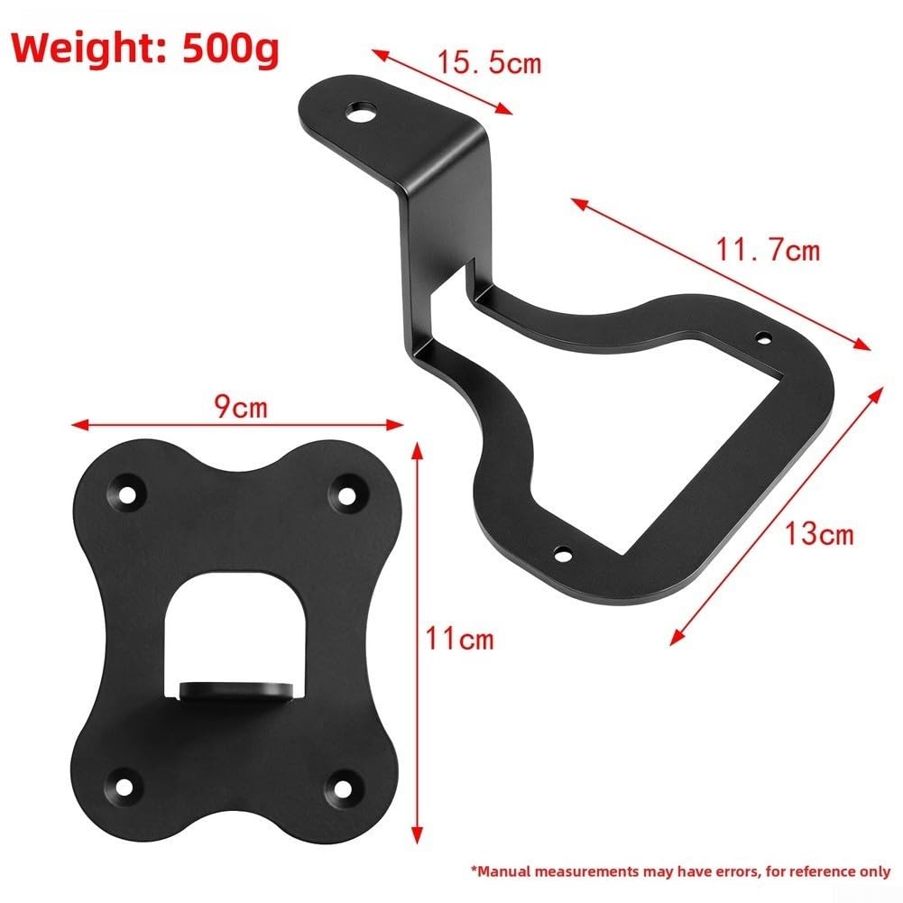 Soporte de pared para altavoz de sonido Wiim, soporte de metal para altavoz inalámbrico, soporte de altavoz blanco y negro para audio inteligente (blanco)