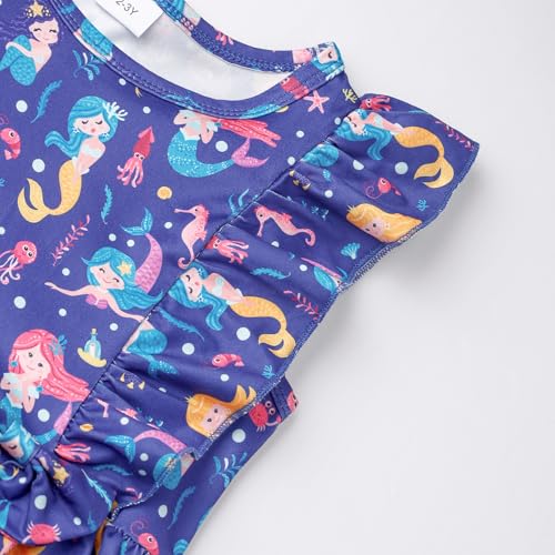 Toddler Baby Girls Summer Dress Ruffle Sleeveless Casual Dinosaul Dresses Toddler Sundress for Birtrhday Tea Party3