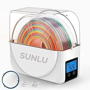 Filament Dryer Box with Fan for 3D Printer Filament, Upgraded Filament Dehydrator Storage Box for 3D Filament 1.75 2.85 3.0 Keeping Filament Dry During 3D Printing