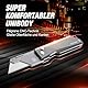 FLISSA Klappmesser Teppichmesser, Titan CNC-gefrästes Universalmesser, Cuttermesser mit Schnellwechselklinge, Ideale Geschenke für Männer und Frauen, mit extra 10 Klingen