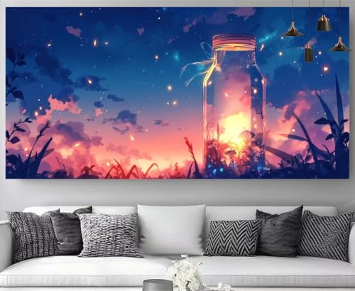 Broderie diamant kit complet paysage XXL 60x180cm pour activité manuelle
