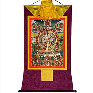 Gandhanra Usnisa Sitatapatra Buddha Thangka Wandteppich