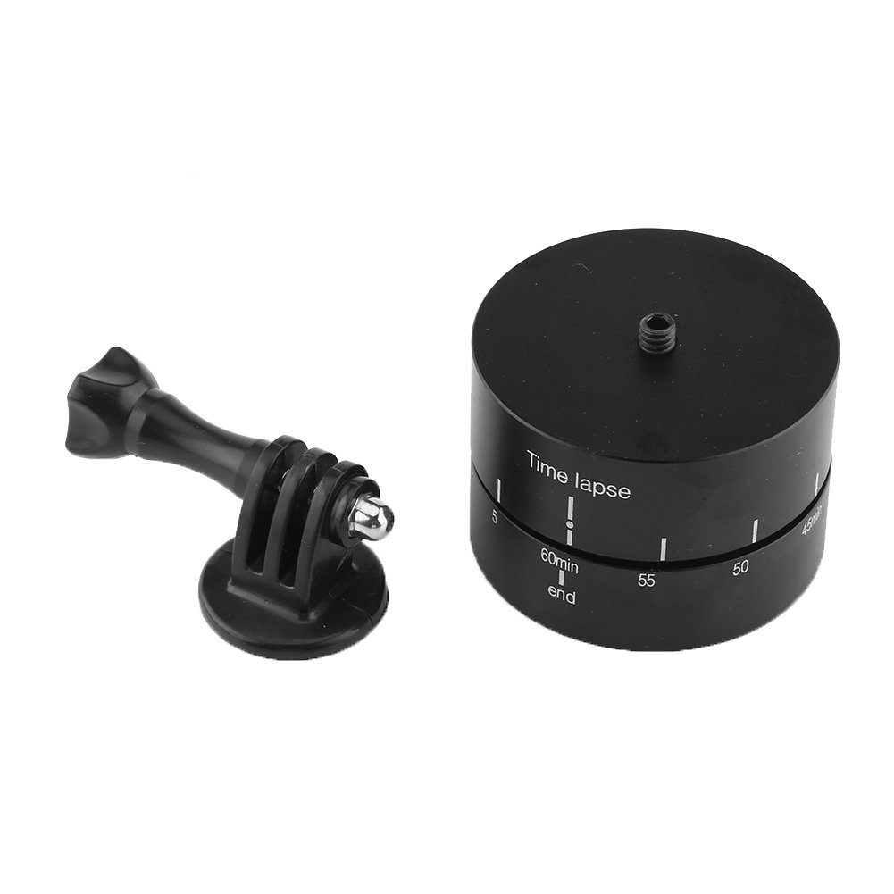 Treppiede Rotante con Stabilizzatore Time-lapse a 360° e 60 Minuti motor time lapse con Adattatore motor time lapse Adattatore per Treppiede con Stabilizzatore Teste per treppiedi