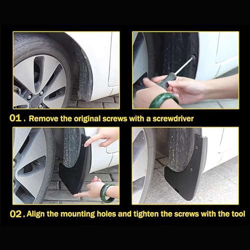 Image of Mud Flaps Compatible with Ford Maverick 2023 2024, Front & Rear Guards Splash Ford Maverick Accessories, 4PCS /Set