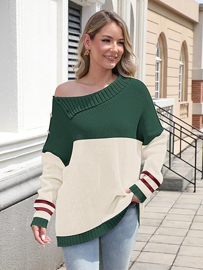 Image of Sweater for Women Winter Turtleneck Long Sleeve Pullover Tops Casual Oversized Knitted Sweaters