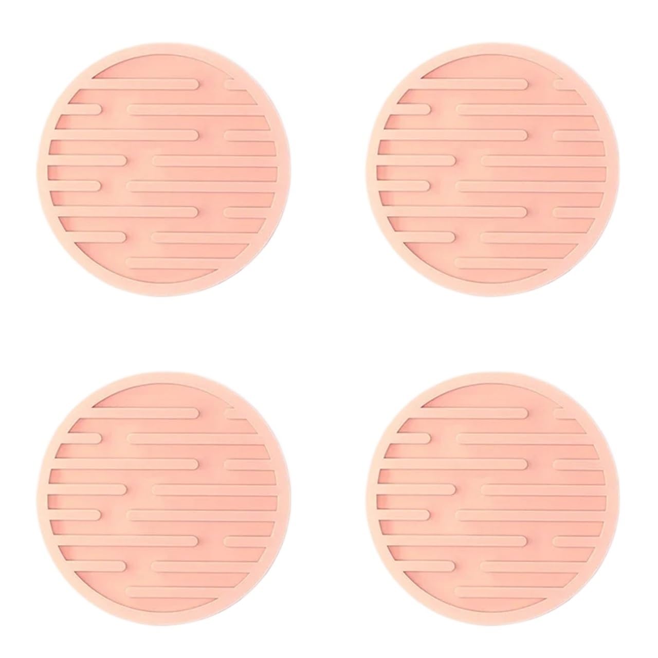 10Pcs 10cm Silicone Cup Pad Slip Insulation Round Mat Hot Drink Holder Mug Stand for Cap(Color12)