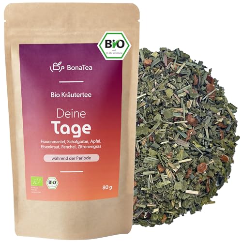 BIO Deine Tage Kräutertee mit Frauenmantel, Schafgarbe, Eisenkraut und weiteren leckeren Frauenkräutern nach traditioneller Rezeptur