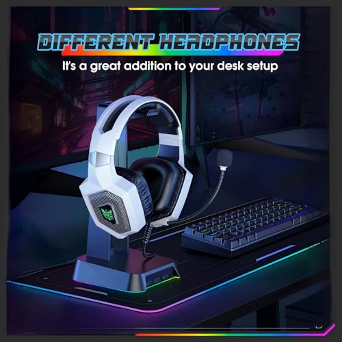 Image of Gaming Headset with Microphone, Gaming Headphones Compatible for PS4 PS5 Xbox PC with RGB Lights, PlayStation Headset with Noise Reduction 7.1 Surround Sound Over-Ear and Wired 3.5mm Jack