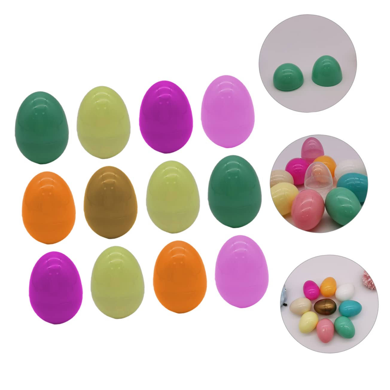 Vaguelly 12pezzi Uova Riempibili Pz Colorate Per Caccia E - Foto 2