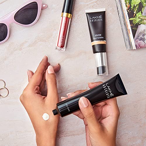 Image of Lakme Unreal Glow Primer, infused with luminescent pearls, lightweight sheer texture, long-lasting makeup (30ml) (Pack of 3)