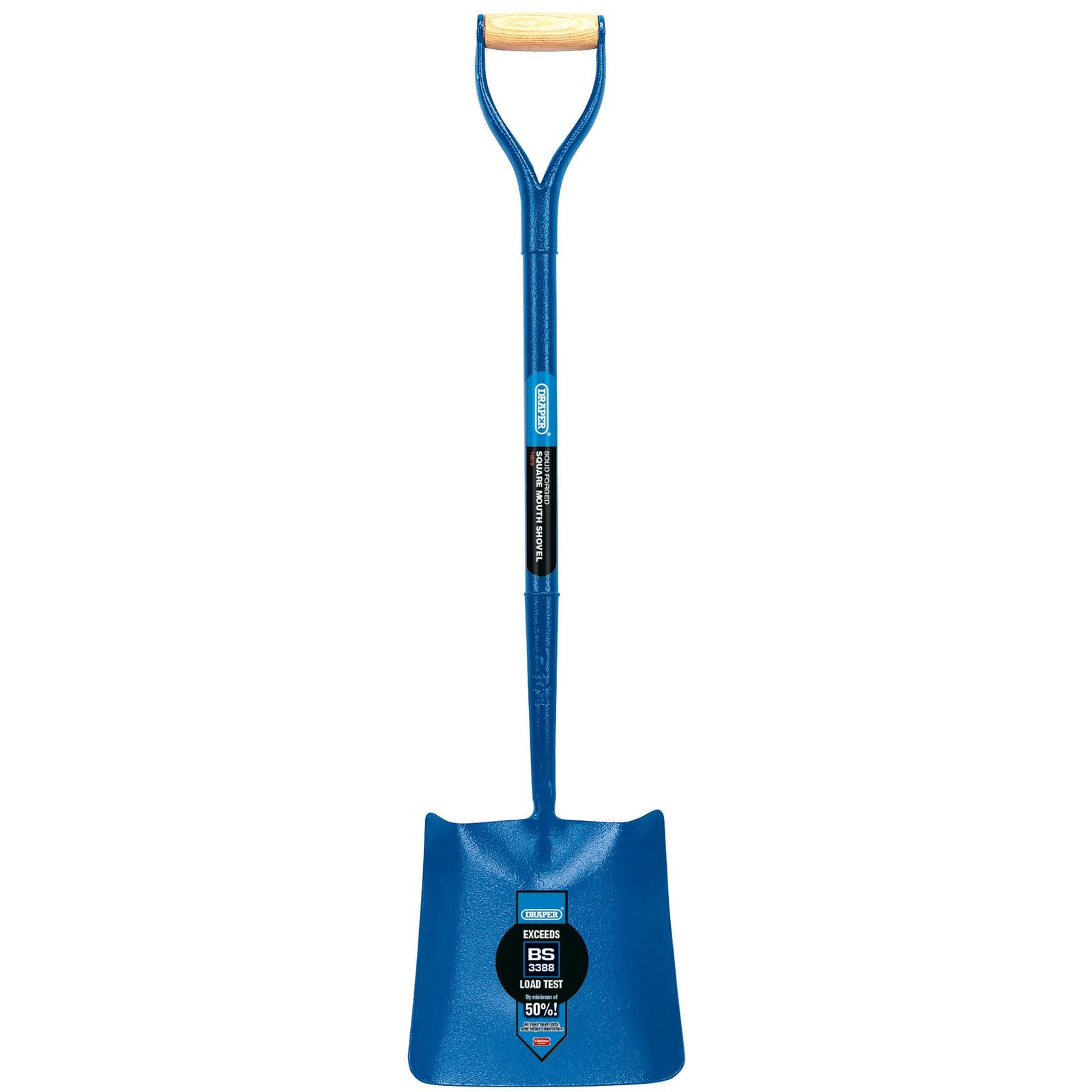 Draper 70373 Solid Forged Square Mouth Shovel, No.2, Blue,One Size
