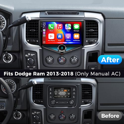 Radio con pantalla QLED 9'' Android 14 para Dodge RAM miniatura 2