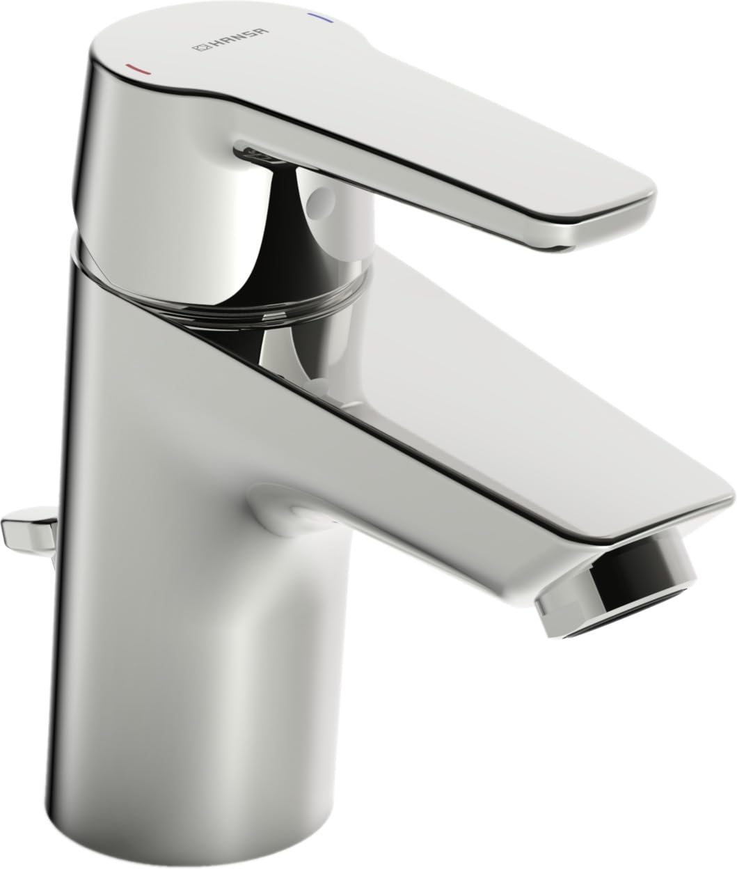 Hansa Hansapolo Basin Mixer, with Drain Set, Projection: 103 mm, 51402293