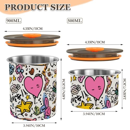 Contenedor de almacenamiento para café OTVEE 500ml acero inoxidable miniatura 3