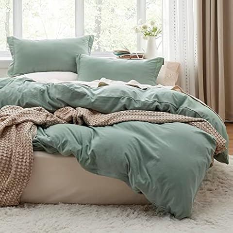 Bedsure Sage Green Duvet Cover Set Cover