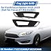 VekAuto Front Left Front Right Fog Light Grill No.F1EZ15266D Front Lower Bumper Fog Light Cover Inserts for Ford Focus Sedan 2015-2018 Black Chrome 1 Pair