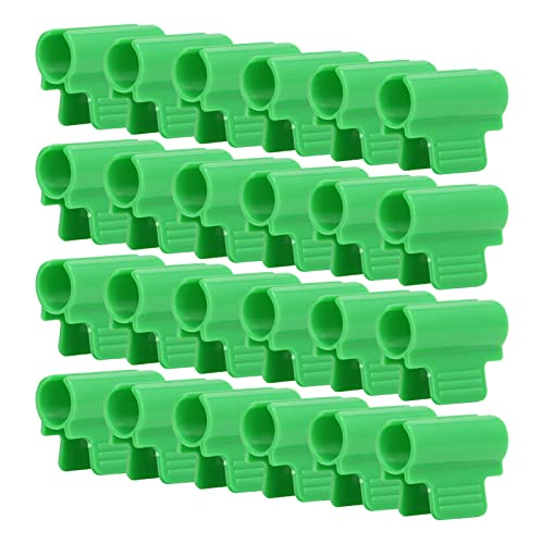 Greenhouse Clamps Clips Non Slip Design Durable Plastic Film Clamp for Greenhouse Film Tube Sun Visors 24pcs (19mm)