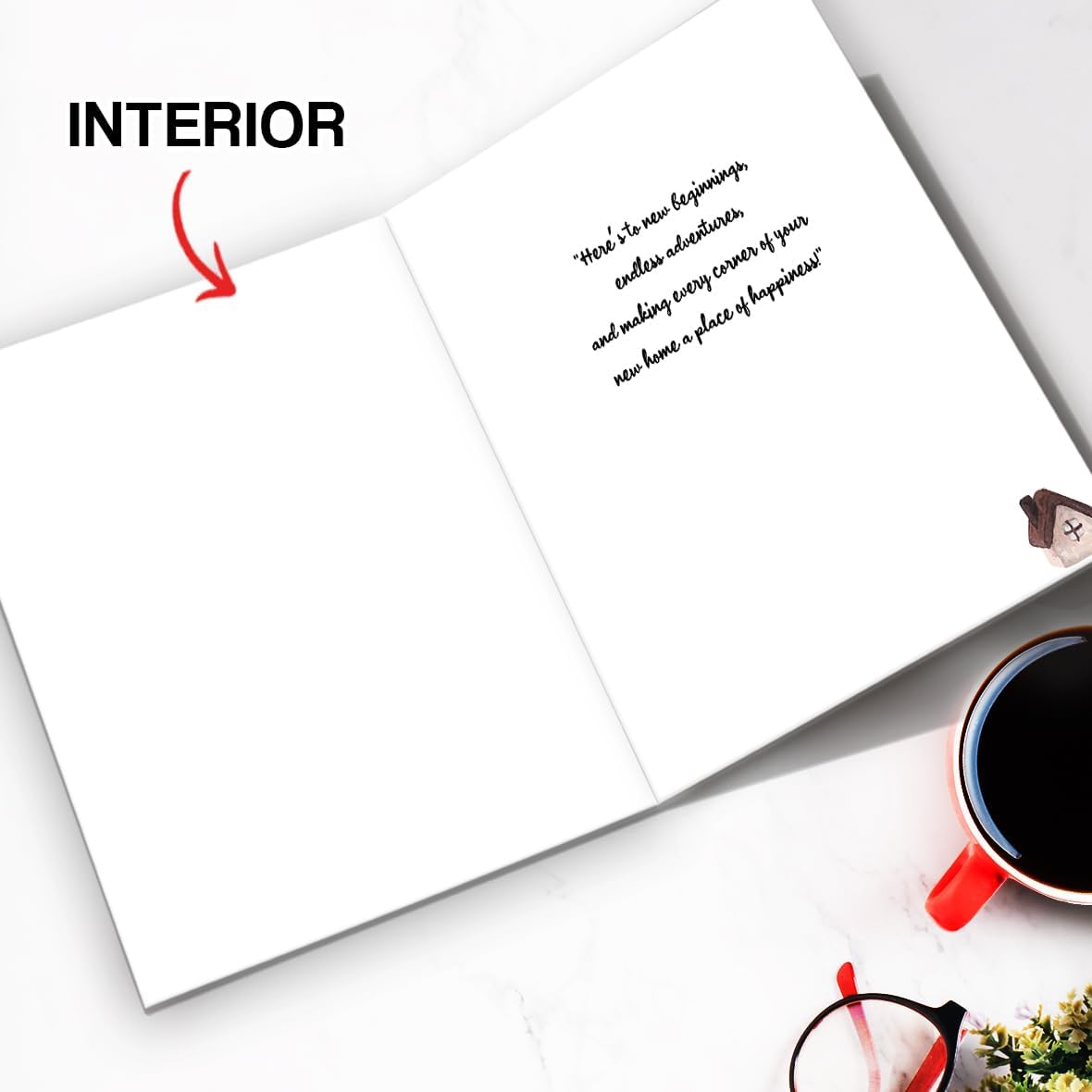 Funny New Home Card,Congratulations on Your New House Cards,First Housewarming Gifts for Women Men,New Apartment Gift Idea for Friends - Image 2