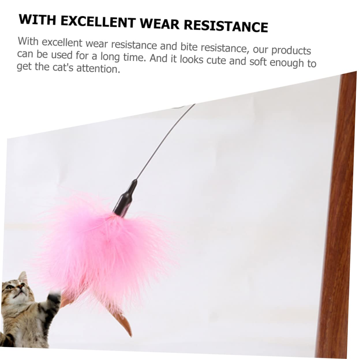 IMIKEYA 2Pièces à Interactive pour Chat avec Accessoires pour Intérieur Résistante et Durable pour Divertissement de Votre