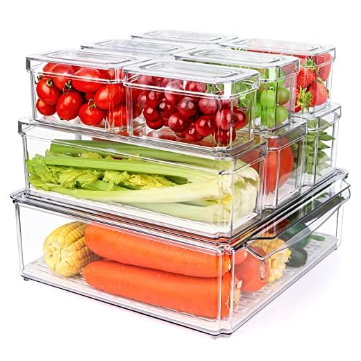 10 Pack Stackable Food Storage Bins