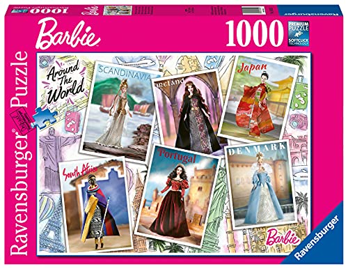 Ravensburger 16502 1000 Teile Barbie um die Welt Puzzle für Erwachsene