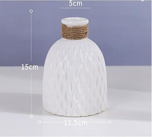 Miniatura 5 de AACARB Vase, Flower Vase Imitation Ceramic Flower Pot Decoration Home Plastic Vase Flower Arrangement Style Home Decoration Jarrones