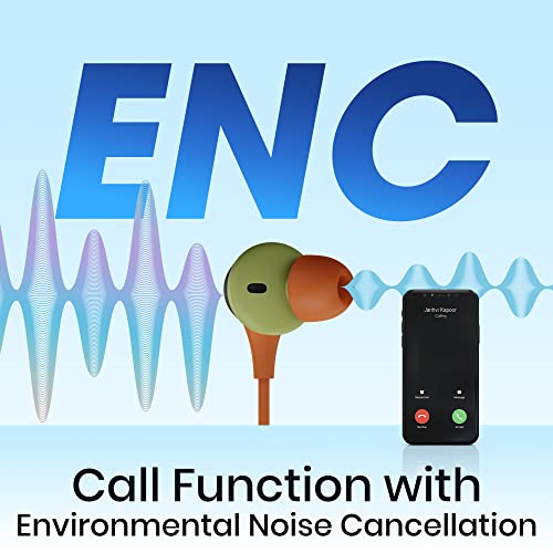 Image of ZEBRONICS Yoga N3 with 46 Hours Backup,Bluetooth Wireless Headphones V5.2 Wireless Neckband,Enc Calling,Gaming Mode (Upto 50Ms),Voice Assistant,Dual Pairing,Splash Proof&Type C (Tropical),in Ear