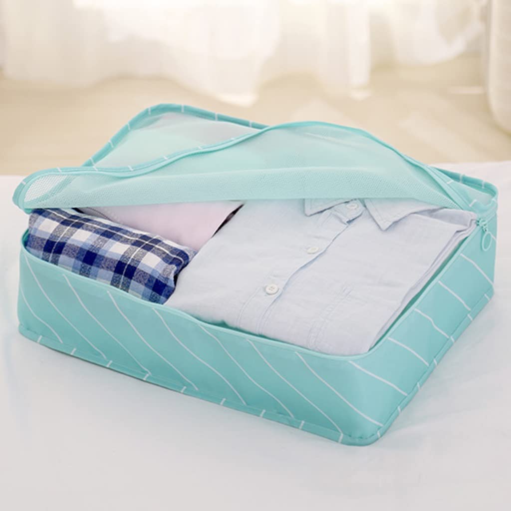 Set di 8 cubi da imballaggio a Compressione Adatti per Bagagli da 24/26 Pollici, organizzatori di Viaggio, Vestiti, Articoli da toeletta, Borse, da Parete (Bianco) (Bianco)