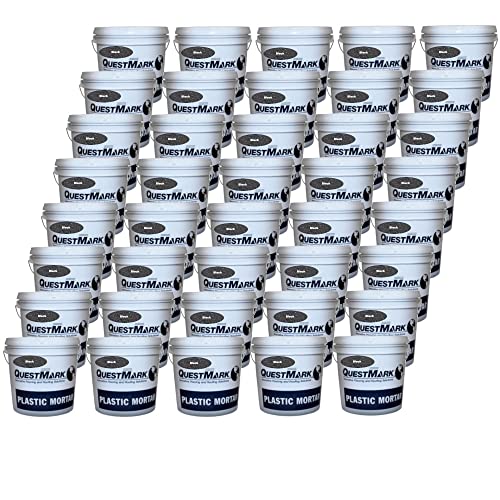 QuestMark 2105 Standard Epoxy Concrete Floor Patch and Resurfacer - Pallet (40 x 2 Gallon Unit), Black - Fill and Repair Cracks, Holes, Pits and Spalling