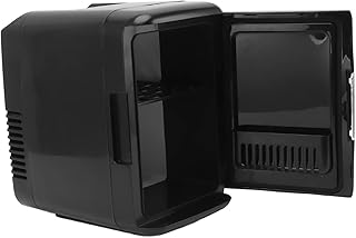 Geladeira Pequena, 4 Litros, 6 Latas, Refrigerador, Aquecedor, Carro, Cosméticos, Mini Geladeira Portátil, Geladeira Pequena para Maquiagem, Com Design de Prateleira Removível