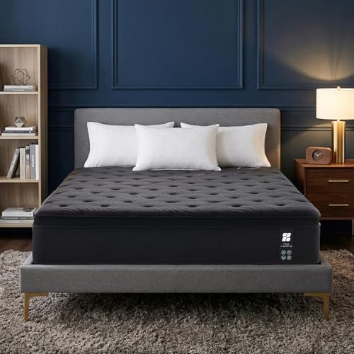 Image of Profus 14 Inch Queen Mattress, Memory Foam Mattress in a Box with Memory Foam & Pocket Springs for Motion Isolation, Queen Size Mattress Relieve Pressure with Medium Support, CertiPUR-US Certified