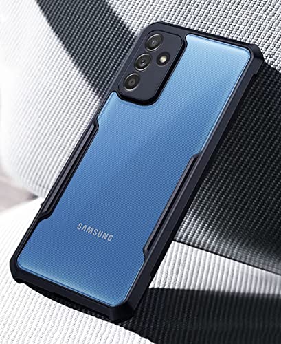 Image of Pikkme Ultra Hybrid Back Cover for Samsung Galaxy M52 5G | Raised Edges |Crystal Clear Transparent | Full Camera Protection Bumper Case (Black)