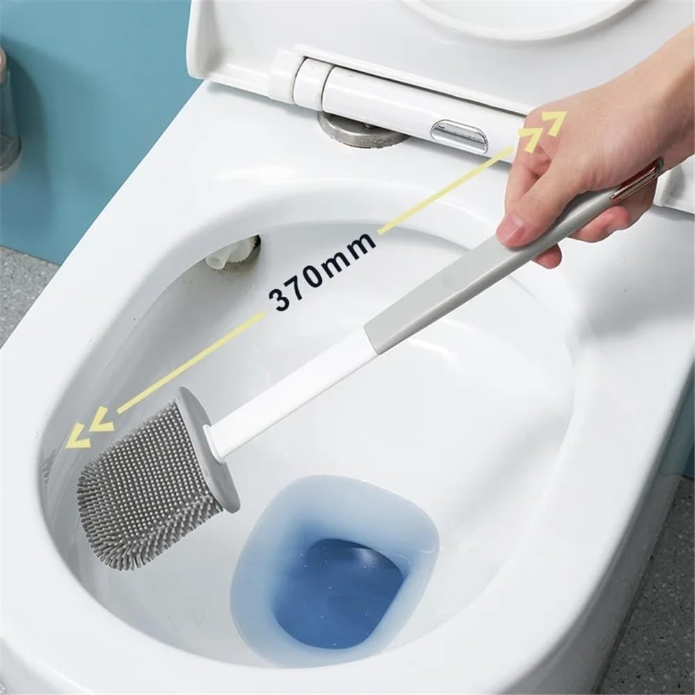 Szczotki do WC z uchwytem, naścienna szczotka do toalety, akcesoria łazienkowe
