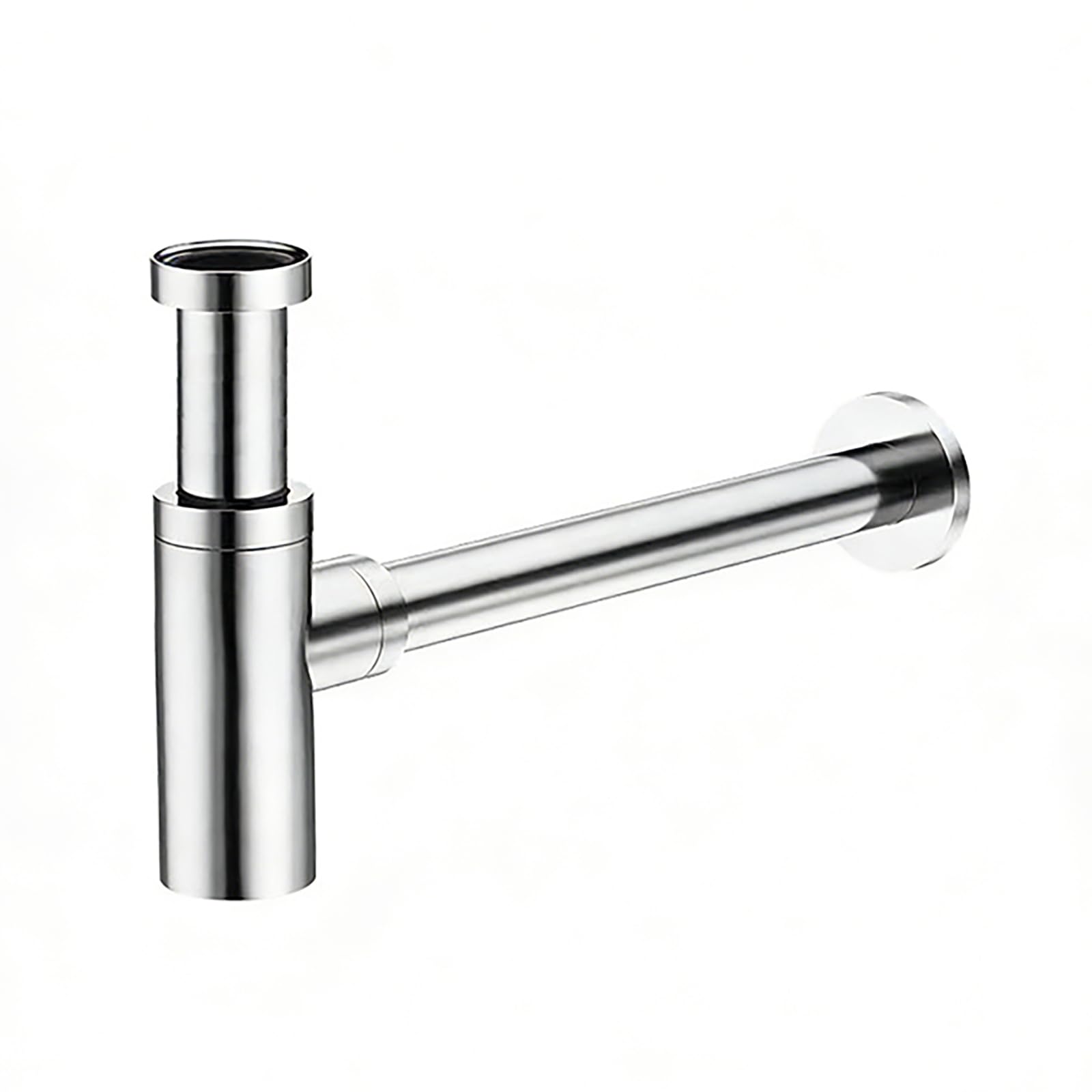 Syphon Waschbecken mit Reinigungsöffnung,Höhenverstellbares,Geruchsverschluss,Waschbecken Ablaufgarnitur mit Verlängerung Waschtisch Siphon,1 1/4″
