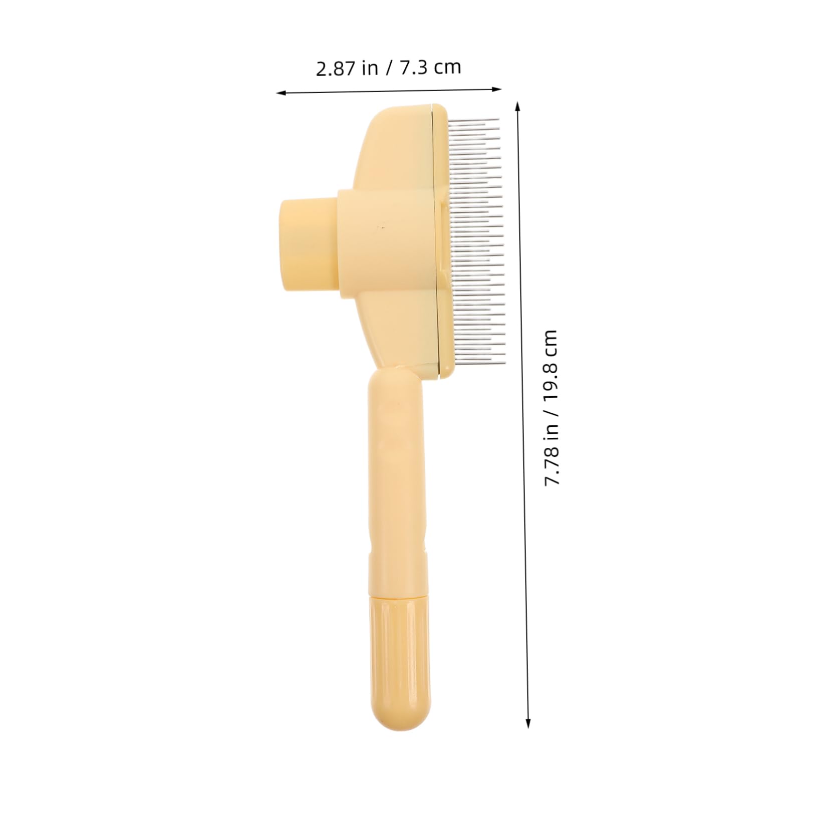 VICASKY Pet Hair Removal Comb for Cats Durable Grooming Brush with Ergonomic Handle for Efficient Grooming Easy to Clean Reliable Cat Comb