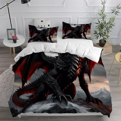 Housse de couette 3D enfants douce parure 2 pièces grand format à glissière - 6