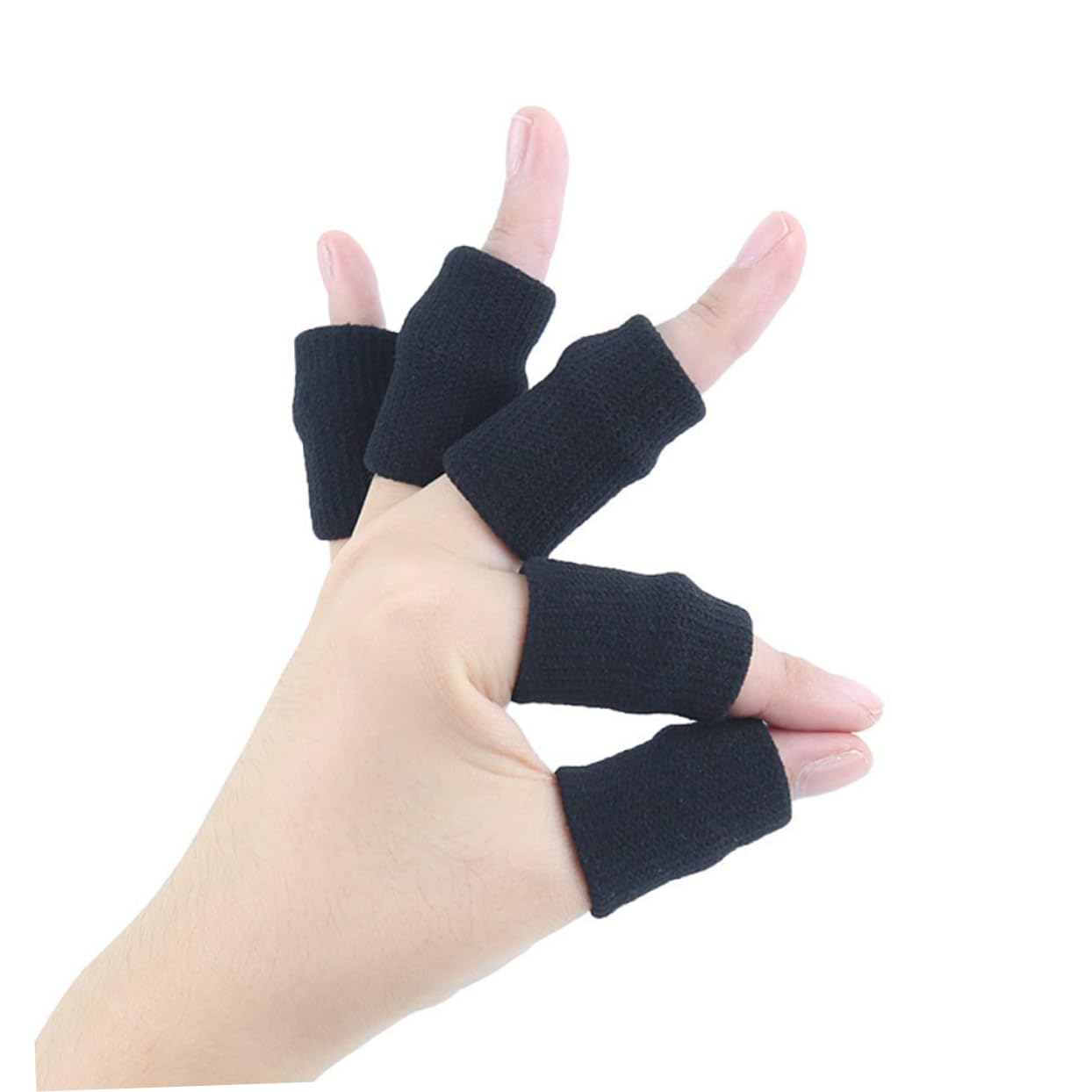 HAWILLOSCH Nylon Finger Protector Finger Braces for Volleyball Players Elastic Thumb Stabilizer Brace Exercise Gloves