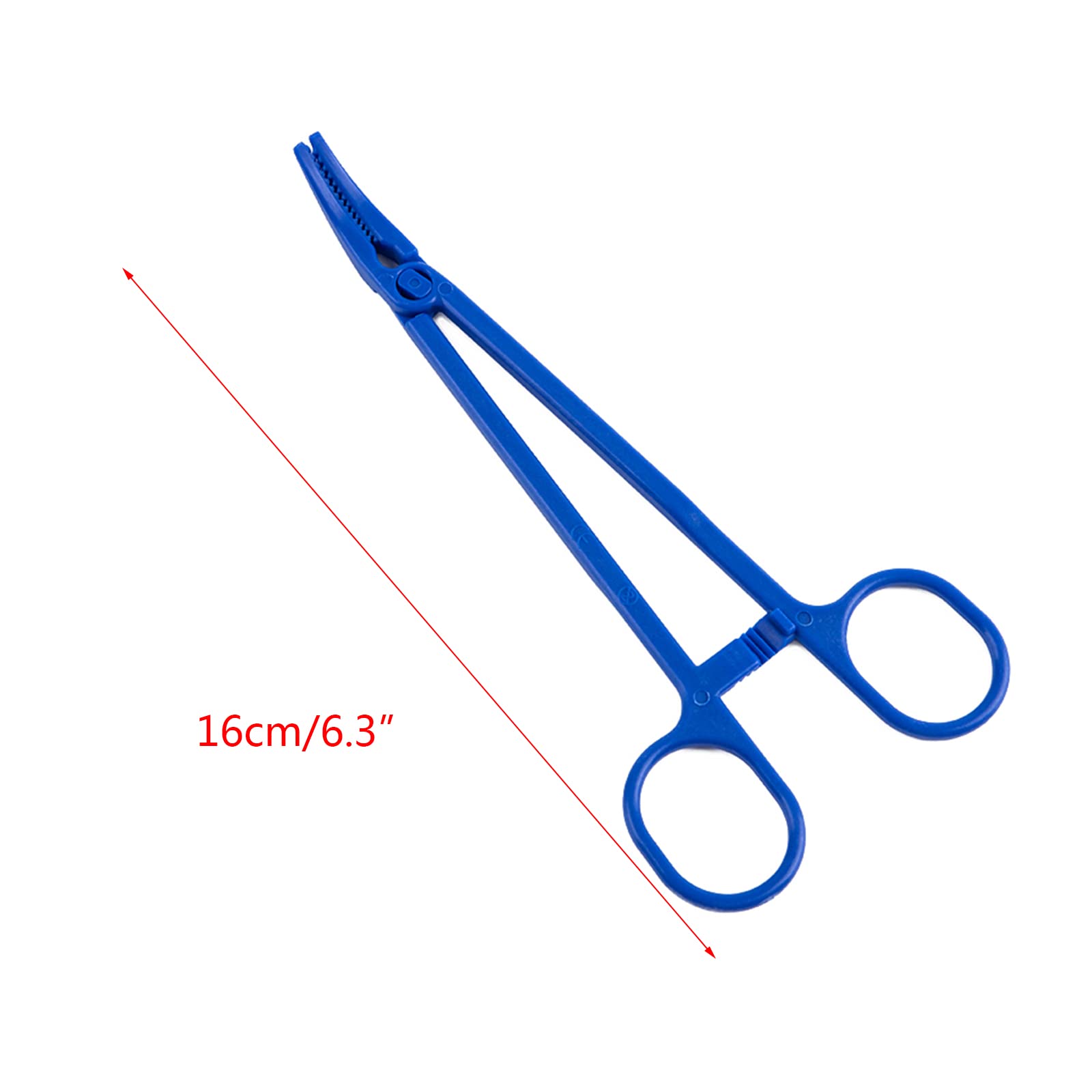 Alicates hemostáticos 6.29 pulgadas pinzas de esponja de algodón herramientas de boca de plástico afiladas