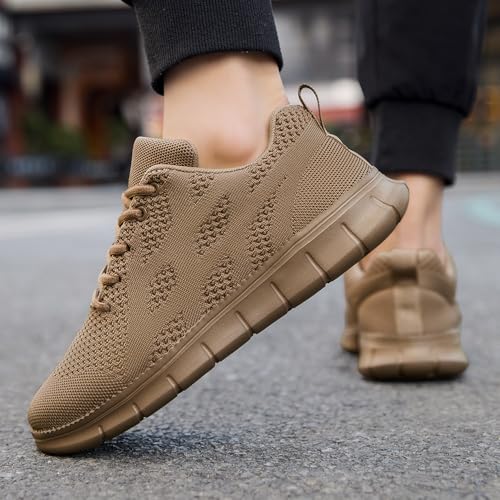 Image of DLWKIPV Men Running Shoes Men's Tennis Shoes Lightweight Breathable Fashion Sneakers Non Slip Workout Gym Shoes for Running