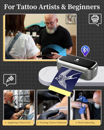 Papier de transfert tatouage Phomemo TP31 stencil carbone 8x13cm
