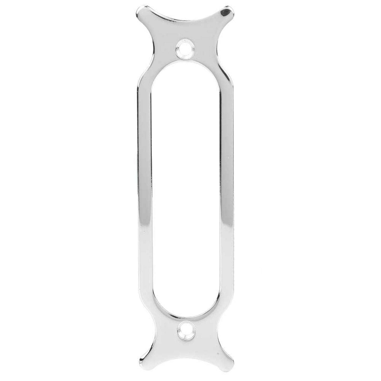 Guitar Pickup Ring Electronic Guitar Single Coil Pickup Ring Instrument Accessory Pickup Frame Bridge Neck Pickups Cover Frame Replacement Part(Silver)