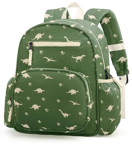 Image of atgark Corduroy Toddler Backpack for Girls Boys: Preschool Kindergarten Backpack - Cute Kids Backpacks for Girls Boys