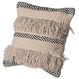 Photo Gallery deerlux set di 2 federe per cuscino in cotone intrecciato a mano da 40,6 cm, con design bohémien e linee sfrangiate, naturale Photo Gallery deerlux set di 2 federe per cuscino in cotone intrecciato a mano da 40,6 cm, con design bohémien e linee sfrangiate, naturale