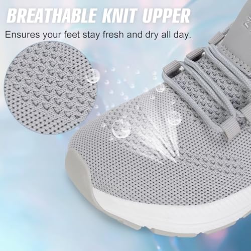 Image of ZYEN Wide Toe Box Shoes Women Non-Slip Ultra Light Running Sneakers Extra Wide Feet Arch Support Walking Shoes Tennis Diabetes Breathable Gym Workouts 6-12