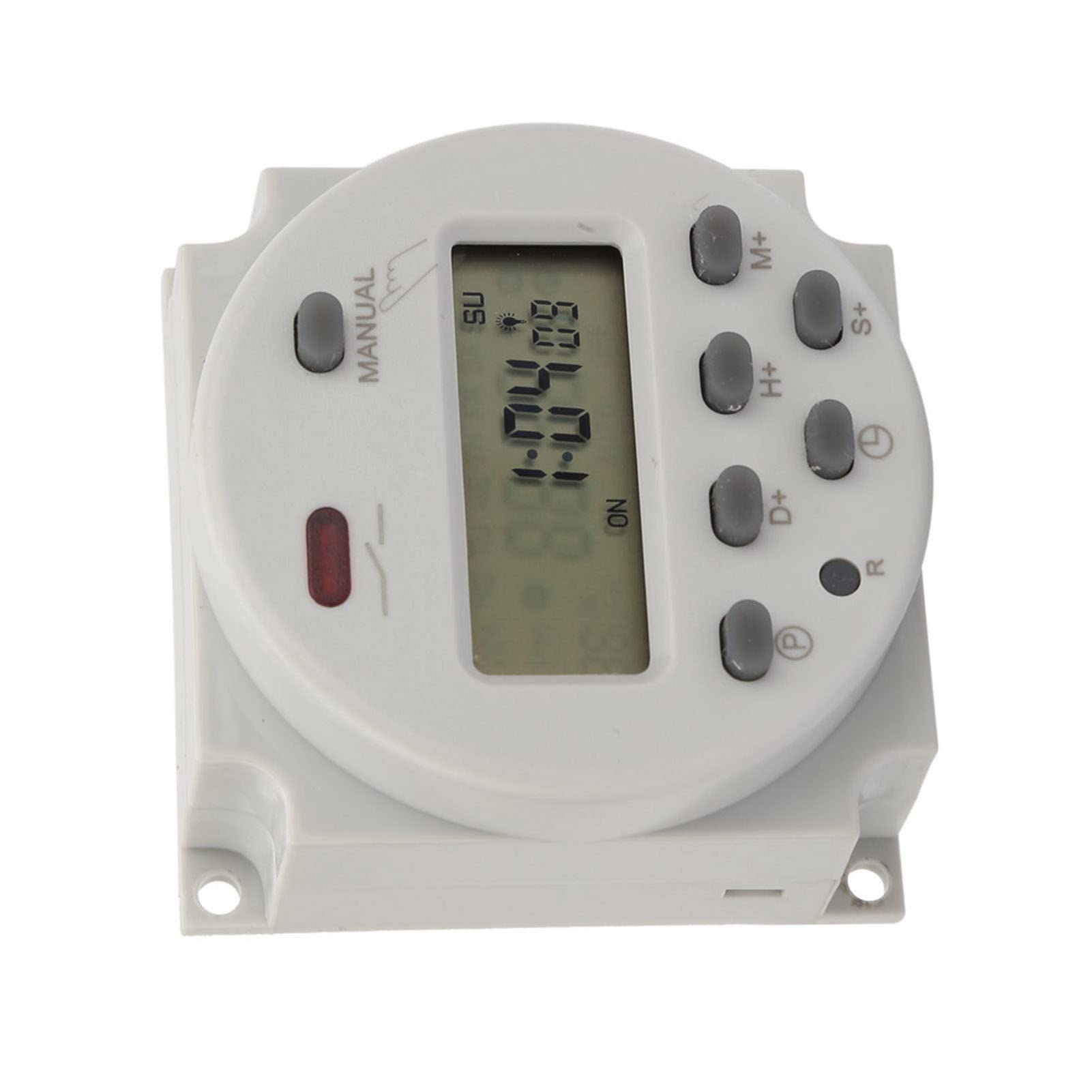 5VA 7 Tage programmierbarer Zeitschalter, Digitalanzeige, Kleiner Zeitrelaisschalter für elektronische Steuerung, genau und stabil(220V AC)