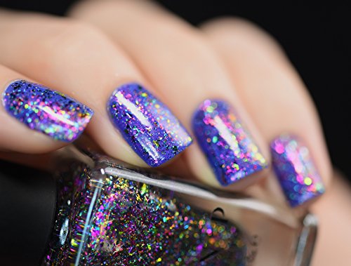 Image of ILNP Kaleidoscope - Purple, Magenta, Green, Gold, Turquoise Ultra Chrome Color Shifting Flakie Nail Polish
