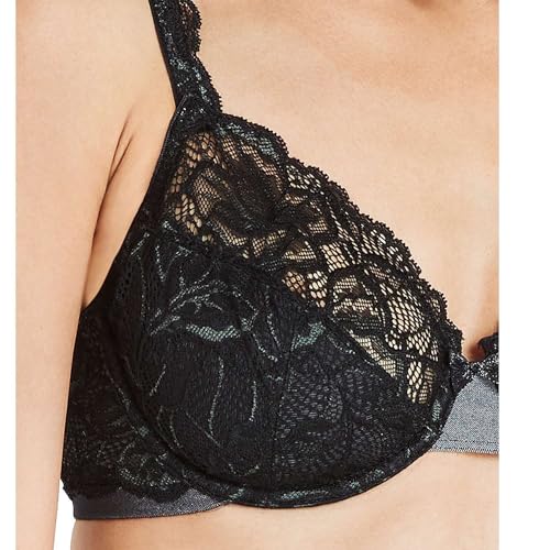 Image of Bali Women's Underwire Lace Bra, Lace Desire Sexy Plunging Bras for Women, Support, Most Comfortable, Full Coverage