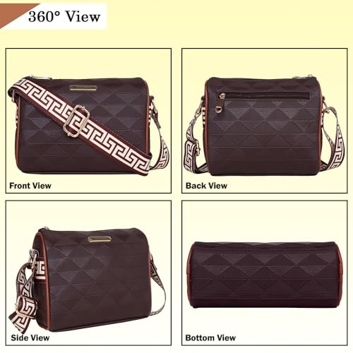 Image of Womanix Crossbody Sling Bag for daily use, shoulder sling Bag with Ajustable Strap, Small Trendy Sling Crossbody Bag, party sling, casual, travell